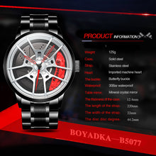 Load image into Gallery viewer, Car Wheel Watch-Waterproof Stainless Steel Japanese Quartz Wrist Watch (Silver)