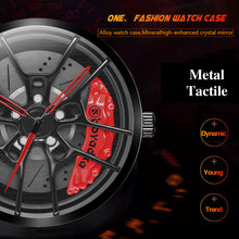 Load image into Gallery viewer, Car Wheel Watch-Waterproof Stainless Steel Japanese Quartz Wrist Watch (Red)
