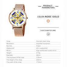 Load image into Gallery viewer, Women Watches Fashion Diamond Ladies Wristwatches Stainless Steel Silver Mesh Strap Female Quartz Watch